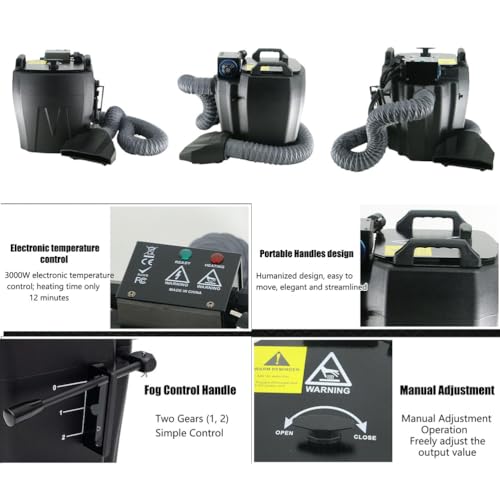 Máquina de humo con hielo seco y boquilla, 3500W, máquina profesional de alta salida para efectos de humo en interiores y exteriores para escenarios, bodas, fiestas, clubes y conciertos miniatura 5