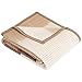 Produktbild Ibena Granada Decke 150x200 cm  Kuscheldecke beige braun, pflegeleichte und kuschelweiche Baumwollmischdecke mit tollem Karomuster