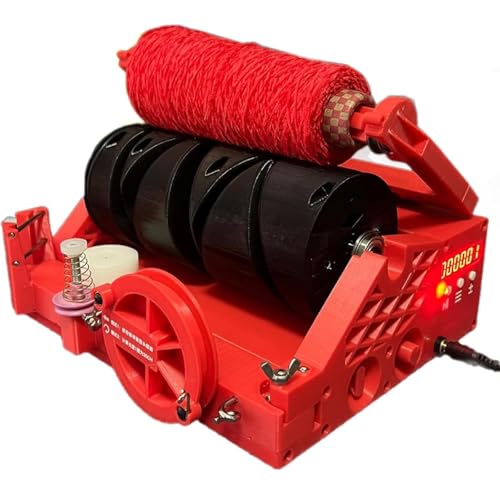 Bobinadora automática de hilo con calculadora de longitud y velocidad ajustable para proyectos de tejido y tejido