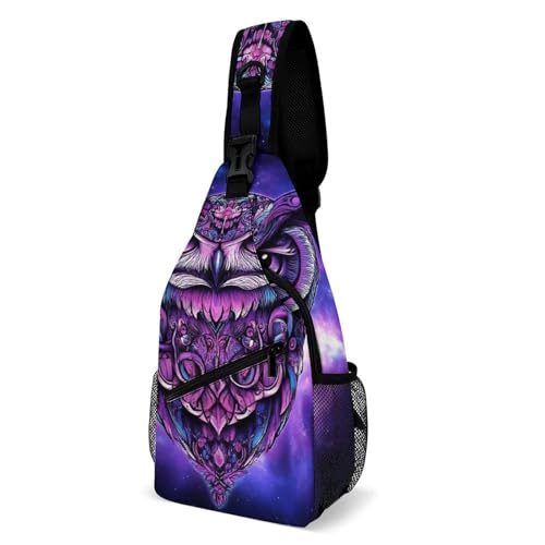 Sacoche bandoulière violette compacte pour garder les mains libres en voyage