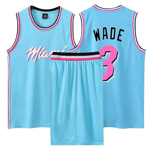 Conjunto de Baloncesto para Niños y Adolescentes - Camiseta sin Mangas y Pantalón Corto, Ideal para Partidos y Práctica Azul 2XL