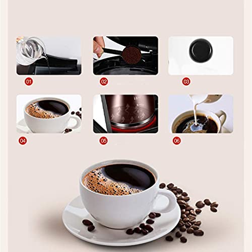 GaoF Kaffeemaschine mit Milchaufschäumer, 2-Wege-Kaffeemaschine für K-Cup Pods Gemahlener Kaffee und Schaum für… – Bild 6