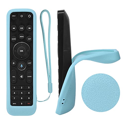 Luminous Blue Remote Case For Verizon Fios Tv One Voice Remote Control 2019 - Mg3-R32140B Vrc4100 Ble Remote Shockproof, Washable, Skin-Friendly, Anti-Lost With Loop (Glow In Dark Blue) #TOP6