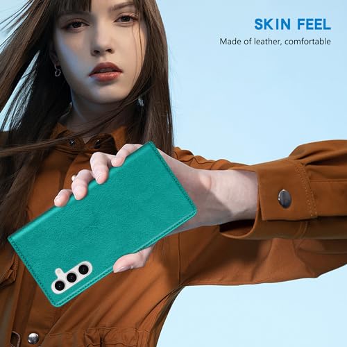 Image of ZZXX for Galaxy S23 FE Wallet Case Strong Magnetic 6.4 inch,Lake Blue