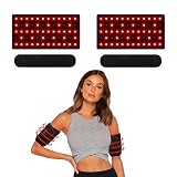 PPLOONG 2Pcs Red Infrared Light Therapy Arm Belt for Body Pain Relief Wearable Arm Wrap with Timer 6