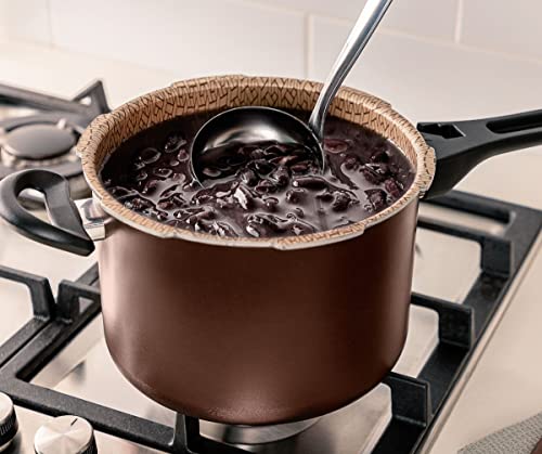MTA PANELA DE PRESSAO COR CHOCOLATE COM VISOR DE VIDRO FECHAMENTO EXTENRO N°20 4,5L SUPERIOR - DE AL