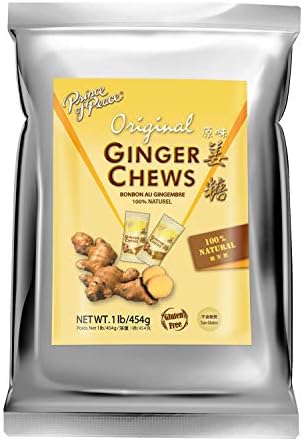 Prince of Peace Original Ginger Chews, 1 lb. – Candied Ginger – Candy Pack – Ginger Chews Candy – Natural Candy