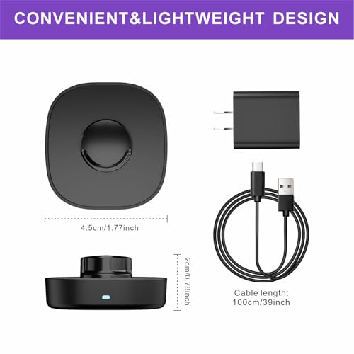 Image of Charger for Oura Ring Gen3 - Size 13 - Fast Charging Dock with USB C Wall Charger & 3FT USB-C Cable Compatible with Oura Ring Gen3