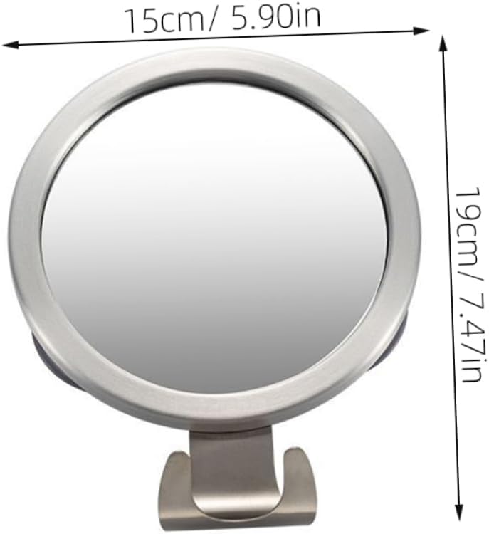 1pc Anti-Fog Shower Mirror with Hook Fogless Bathroom Mirror for Easy Installation for Shaving and Makeup Style Design for Versatile Use Durable and Convenient Bathroom