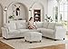 Legend Vansen Modular Sectional Sofa,7 Seat Comfy Sectional Couch with Storage Space, Curved Armrests,Memory Foam,Convertible U Shaped Sofa Couch for Living Room,Apartment (Cream, Sofa Type-4)