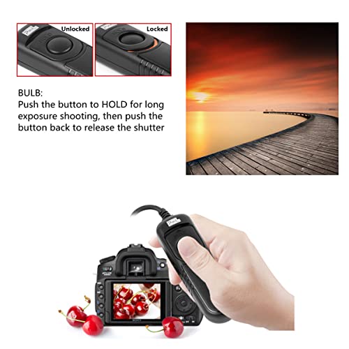 Pixel Kabelfernauslöser RC201-DC2 Fernauslöser Kabel Kompatibel mit Nikon Z5 Z6 Z6II Z7 Z7II D750 D780 D7500 D7200 D7000 D5600 D5500 D5300 D3300 D610 D600 D90 P7700 P7800 P950 Fernauslöser MC-DC2 - Image 6