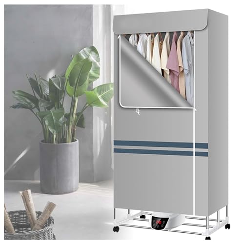 Indoor kleding droger, oververhitting bescherming sneldrogende indoor kleding droger, opvouwbare besparing tijd droog snel verwarmd lucht regenachtig weer, grijs