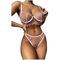 riou Lenceria Mujer Sexy EróTicas Abierta Encaje Cuello V Sin Espalda Mujer Lingerie Bordado Ropa Interior Transparente Pijamas de Corbata de Encaje Disfraz Cosplay día de San Valentín