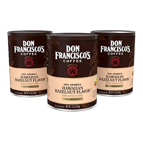 Don Francisco's Hawaiian Hazelnut Ground Flavored Coffee: Rich, Aromatic 100%