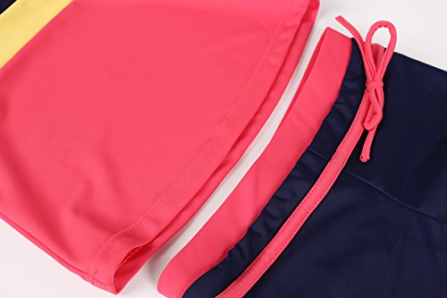 Image of JerrisApparel Little Girls' Summer Two Piece Boyshort Tankini Kids Swimsuit