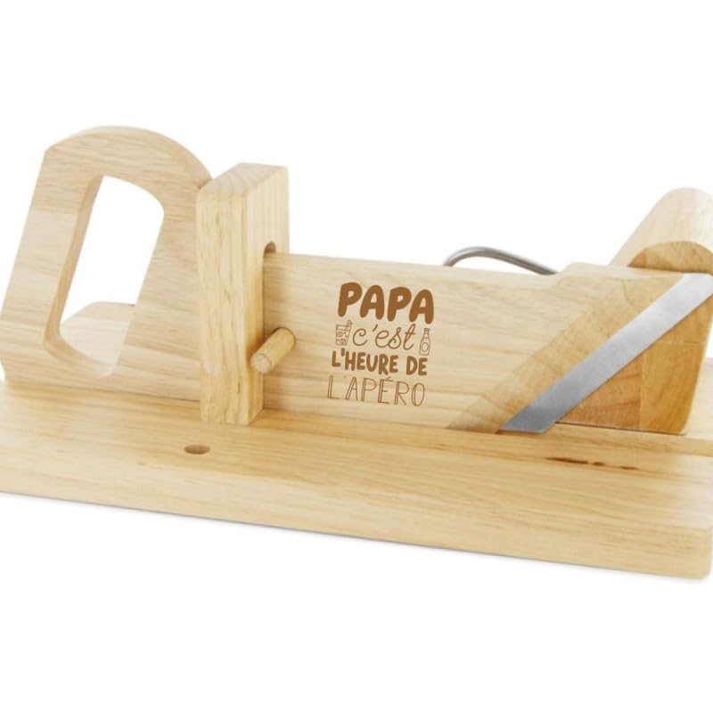 Ma Fabrique Perso- Guillotine à saucisson - C'est l'heure de l'apéro - Personnalisable