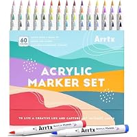 Amazon | Arrtx アクリルマーカー アニメシリーズ 120色 ブラシチップ