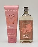 Bath & Body Works - Aromatherapy - Soothing Marigold – Rose + Magnolia – 2 pc Bundle - Body Wash...