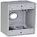Red Dot IH4-2-LM Device Outlet Box, 1 Gang, 4 Hub, 2-13/16-Inch Width by 2-Inch Depth by 4-9/16-Inch Height, Silver