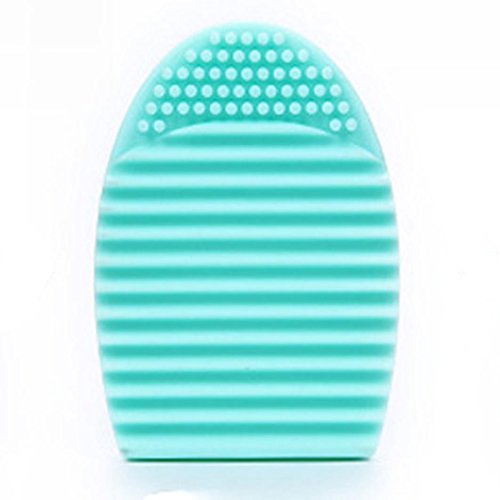 LandFox® Cleaning Glove MakeUp Washing Brush Scrubber Board Cosmetic Clean (One, Green)