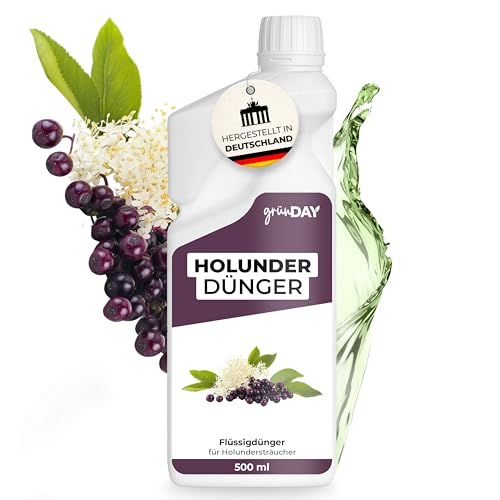 Holunder-Dünger 500 ml – Flüssiger mineralischer NPK Dünger...
