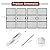 Hiorucet Grill Replacement Parts for Oklahoma Joe's Longhorn Combo 3-Burner Charcoal Gas Smoker Grill 15202029 16202046 12201767 14201767 18202083, Oklahoma Joe Grill Grates, Heat Plates, Burners