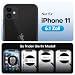 TAURI für iPhone 11 Panzerglas 6,1 Zoll - 2 Stück
