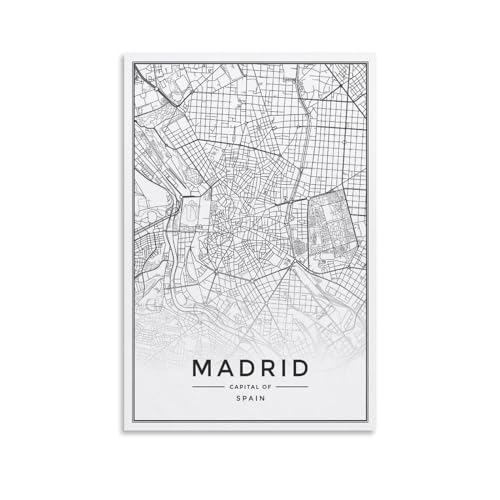 TSIDDKA Wandkunst, Motiv: Europa / Amerika, Vintage, abstrakte Landschaft, Wohnzimmer, Schlafzimmer, Dekoration, modernes ästhetisches Wandkunst, Poster, Geschenk für Freunde, ungerahmt, 30 x 45 cm