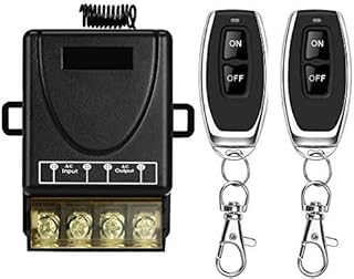 Wireless Remote Switch,AC 110V/120V/240V/40A Relay,Wireless RF Switch for Household Appliances,Pump,Lights Ceiling and Electrical Equipment with 328ft Long Range Remote Switch