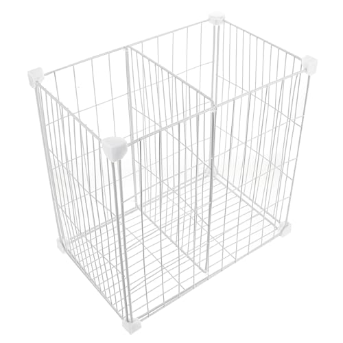 NUOBESTY Organizador Apilable para Congelador con Divisor de Malla Cesta Blanca para Almacenamiento y Orden Congeladores y Frigoríficos Diseño Rejilla para Clasificar Alimentos