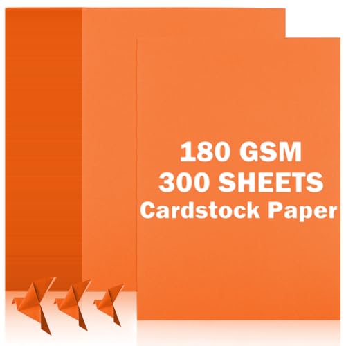 Papier cartonné orange pour loisirs créatifs enfants et projets de scrapbooking