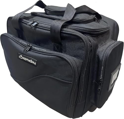 Ay Cabron Pilot Crew Flight Deck | Mala de viagem com alça telescópica, resistente à água, leve, compatível com Airbus e Boeing., Preto, Large, Sem carrinho