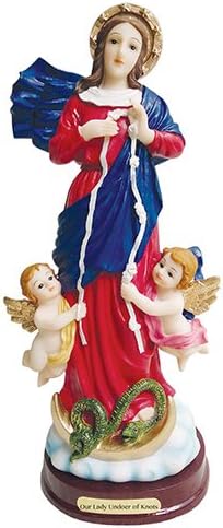 Miniatura 2 de Nuestra Señora Deshacedor de Nudos Estatua María, Deshacedor de Nudos Nuestra Señora, Untier of Knots (5.5 pulgadas)