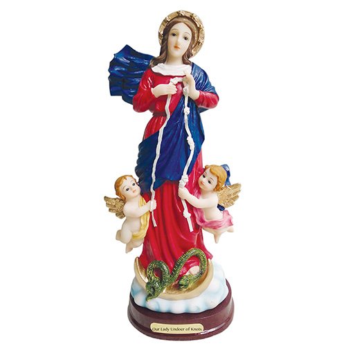 Estatua de Nuestra Señora Desatanudos 9 pulgadas miniatura 2