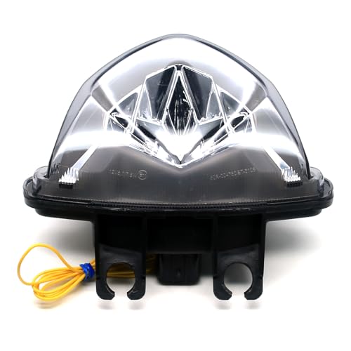 Image of MZS Motorcycle Tail Light for GSXS 750 2017-2023, GSXS 1000 2015-2020 | LED Integrated Rear Turn Signal Blinker Running Brake Taillight, Smoke Lens, Amber Red Lamp, fits GSXS750Z GSX-S 1000F 1000Z