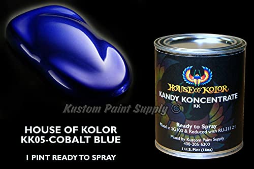 House Of Kolor Cobalt Blue Kandy Kk05 1 Pint Can Ready To Spray #TOP1
