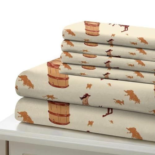 Linge de Lit Hypoallergique Résistante Motif Cowboy 3D Double - 7