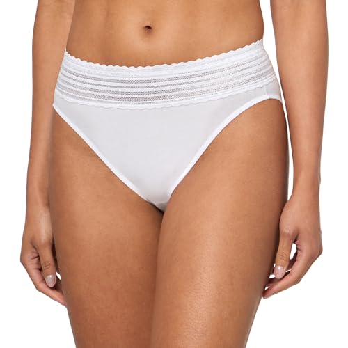 Image of Warner's Women's No Pinching No Problems Dig-free Comfort Waist With Lace Cotton Hi-cut Rt2091p