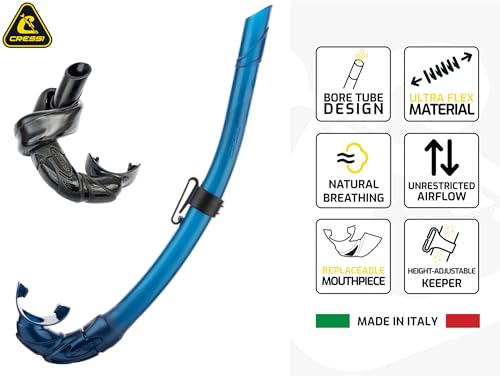 Cressi Mask & Snorkel Combo para esnórquel - Ligero y cómodo con alto rendimiento - Z2 & Corsica - Diseñado en Italia miniatura 4