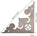 XYWHPGV Metal Corner Protectors Vintage Decor Edge Guard Protector 59 X 59 X 82mm Brown Tint 4 Pcs(e46ad c571c 6fc5c 650aa 2a2a7 9bdd9