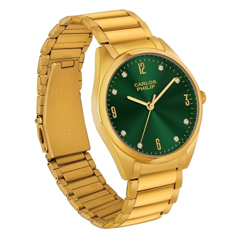 Image of Carlos Philip Axis Series Luxury Analog Watch for Men | Stainless Steel Strap | Japanese Miyota Movement | Stylish Water-Resistant Classic Timepiece