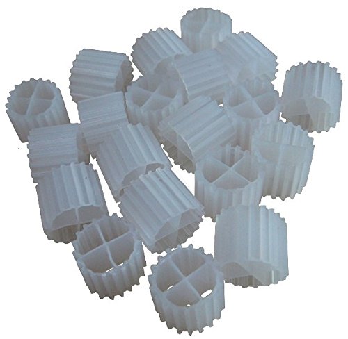 K1 Filter Media PREMIUM GRADE Moving Bed Biofilm Reactor MBBR. Fresh, Virgin, NOT Recycled. Creates Most Robust Good Bacteria Colonies. Perfect for Aquariums • Aquaponics • Aquaculture • Ponds
