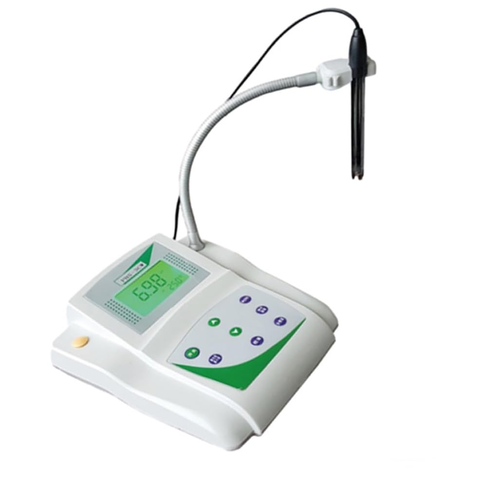 Adtzpc PH Value Measuring Instrument, Benchtop PH Conductivity Meter with Temperature Compensation Function, 0.01 PH Accuracy for Scientific Research Institutes, Schools, Industrial