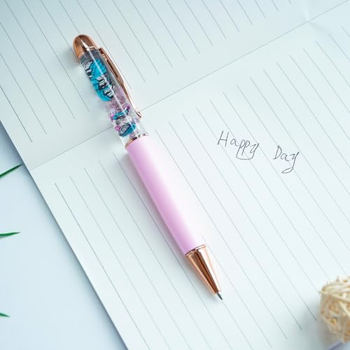 Image of Blue Hat Girl Funny Pens Cute Floater Floating Liquid Writing Journaling Office Pen Unique Gift For Women Men Kids Girl Boy