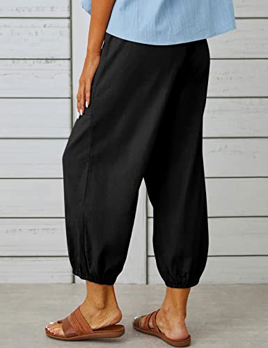 Image of Bozanly Women Casual Harem Pant Boho Loose Yoga Capris Trousers 2026