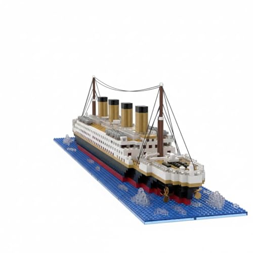 Image of SKY LINE OCEAN Titanic Ship Micro Mini Building Blocks Set (1878 Pieces, Complex only for 14+, Micro Blocks) -DIY Construction Toy, Detailed Ship Replica, STEM Gift | 5 Year Structural Warranty