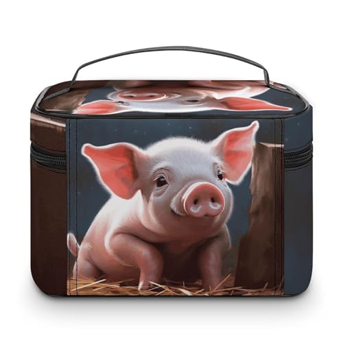 Neceser de maquillaje con compartimentos de cerdito, bolsa de aseo grande e impermeable 3