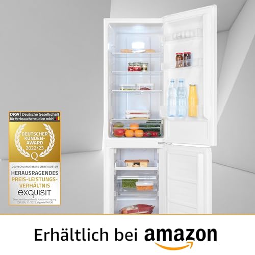 Exquisit Koel-vriescombinatie KGC265-70-NF-040C wit | 253 L volume | koelvriescombinatie No-Frost | deuraanslag verwisselbaar | koelvriescombinatie vrijstaand - Image 8