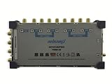 Ankaro PMSE 9/8 Multischalter mit vergoldeten Kontakten Zwei Satellitenpositionen an bis zu 8 Teilnehmer