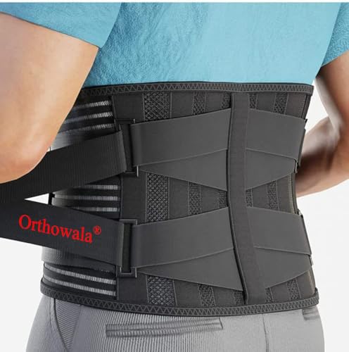 Back Pain Belt - Adjustable Lumbar Support Belt for Lower Back Pa...
